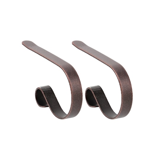 Original MantleClip&#xAE; Weathered Oil Rubbed Bronze Stocking Holders, 2ct.